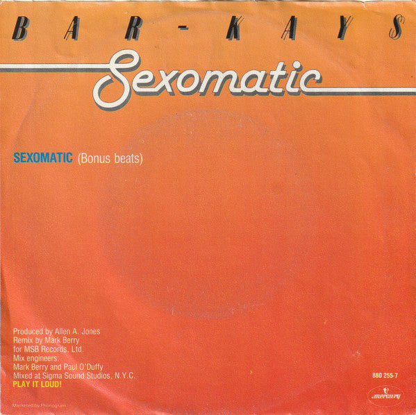 Bar-Kays - Sexomatic 43324 Vinyl Singles Vinyl Zeer Goed / Hoesje Goed "VINYLSINGLES.NL"