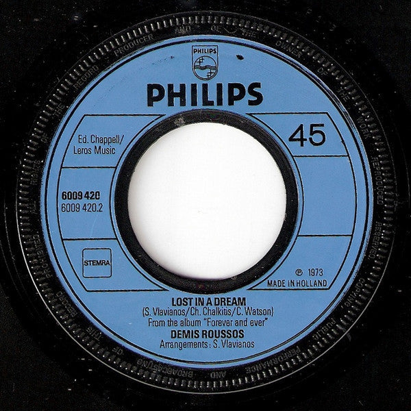 Demis Roussos - Someday Somewhere 33531 Vinyl Singles Vinyl Zeer Goed / Hoesje Goed "VINYLSINGLES.NL"