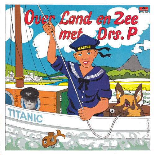Drs. P - Over Land En Zee Met Drs. P (LP) 52097 Vinyl LP Vinyl Goed / Hoes Goed