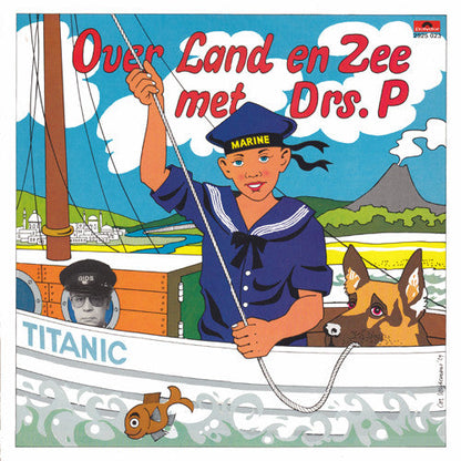 Drs. P - Over Land En Zee Met Drs. P (LP) 52097 Vinyl LP Vinyl Goed / Hoes Goed
