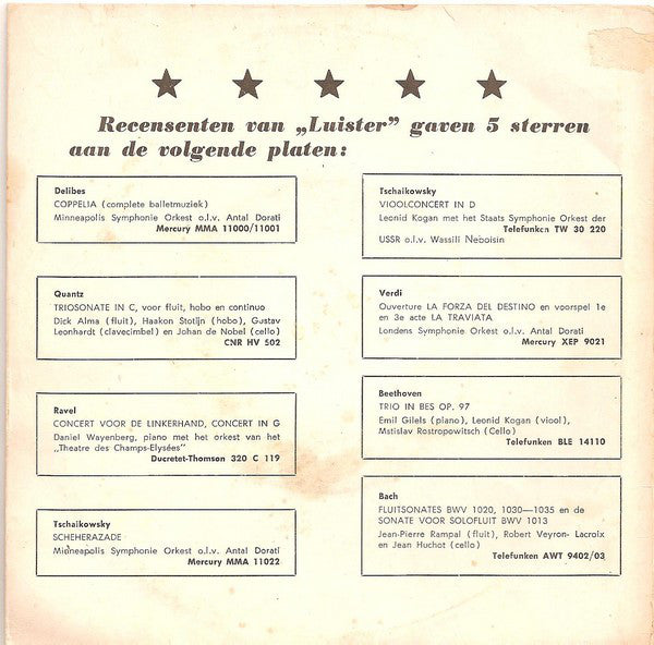 Limburgs Symphonie Orkest André Rieu - Ouverture Dichter Und Bauer 19114 Vinyl Singles Vinyl Goed / Hoes Goed