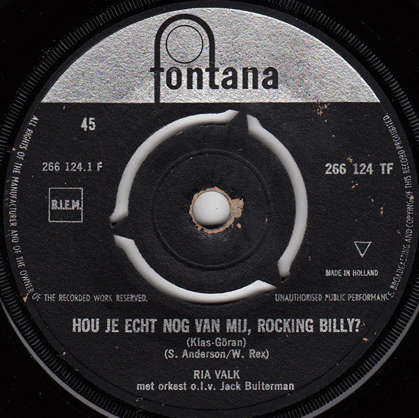 Ria Valk – Liebst du mich wirklich noch, Rocking Billy 38008