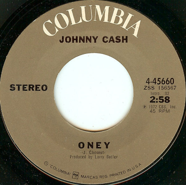 Johnny Cash - Oney 40091