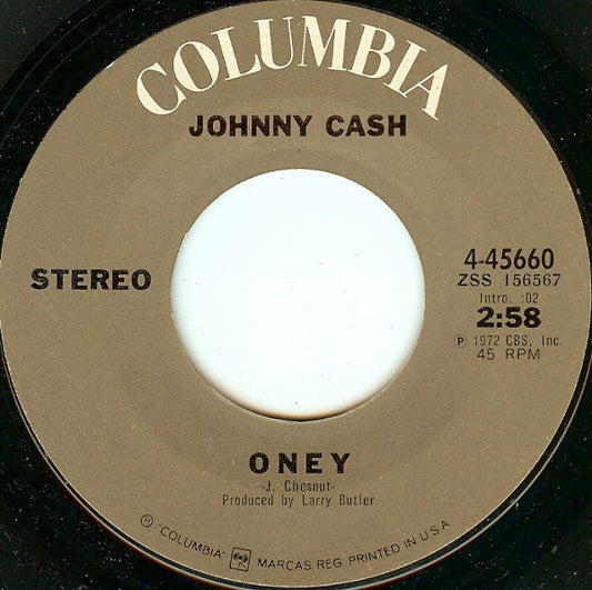 Johnny Cash - Oney 40091
