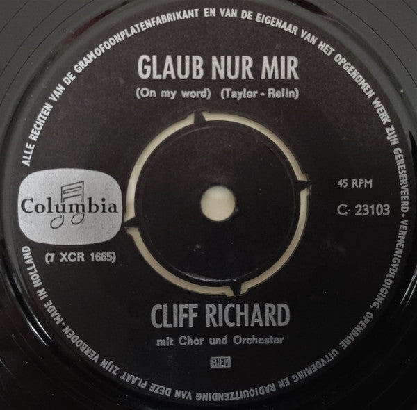 Cliff Richard - Nur Bei Dir Bin Ich Zu Haus (Wind Me Up) 42487 Vinyl Singles Vinyl Goed / Hoes Generic