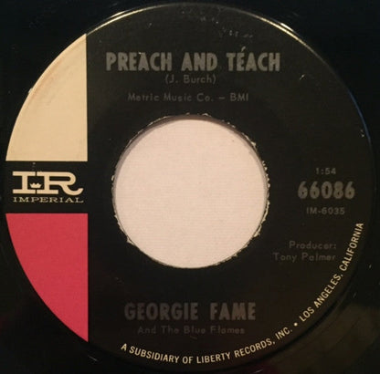 Georgie Fame & The Blue Flames - Yeh, Yeh 42421 Vinyl Singles Vinyl Goed / Hoes Generic