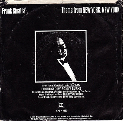 Frank Sinatra - Theme From New York, New York 41726 Vinyl Singles Vinyl Goed / Hoes Goed