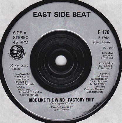 East Side Beat - Ride Like The Wind 31960 Vinyl Singles Vinyl Zeer Goed / Hoesje Goed "VINYLSINGLES.NL"