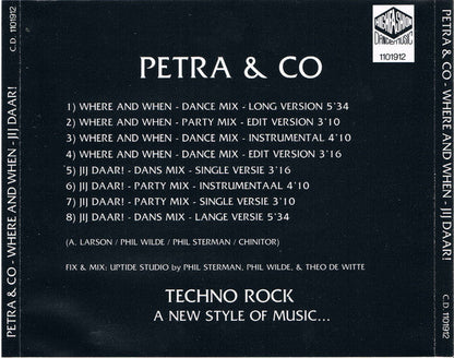 Petra & Co - Where And When / Jij Daar! (CD) 70524 Compact Disc Goede Staat