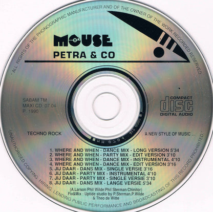 Petra & Co - Where And When / Jij Daar! (CD) 70524 Compact Disc Goede Staat