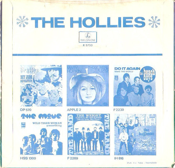 Hollies - Do The Best You Can Vinyl Singles Vinyl Zeer Goed / Hoesje Goed "VINYLSINGLES.NL"