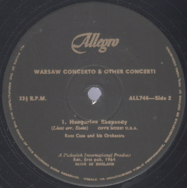 Russ Case und sein Orchester – Warschauer Konzert und andere klassische Favoriten (LP) 49727