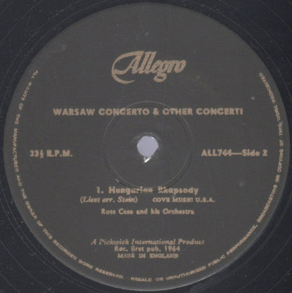 Russ Case und sein Orchester – Warschauer Konzert und andere klassische Favoriten (LP) 49727