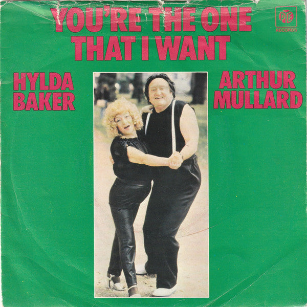 Hylda Baker & Arthur Mullard - You're The One That I Want Vinyl Singles Vinyl Zeer Goed / Hoesje Goed "VINYLSINGLES.NL"