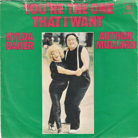 Hylda Baker & Arthur Mullard - You're The One That I Want Vinyl Singles Vinyl Zeer Goed / Hoesje Goed "VINYLSINGLES.NL"