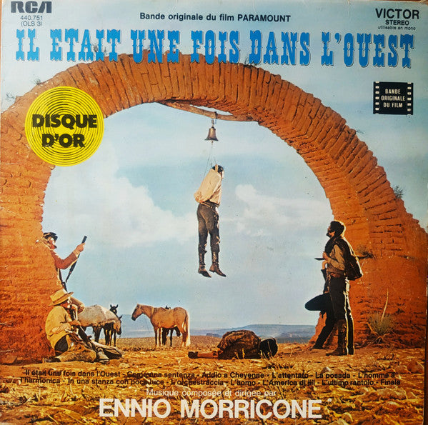 Ennio Morricone - Il Était Une Fois Dans L'Ouest (Bande Originale Du Film Paramount) (LP) 52278 Vinyl LP Vinyl Goed / Hoes Goed