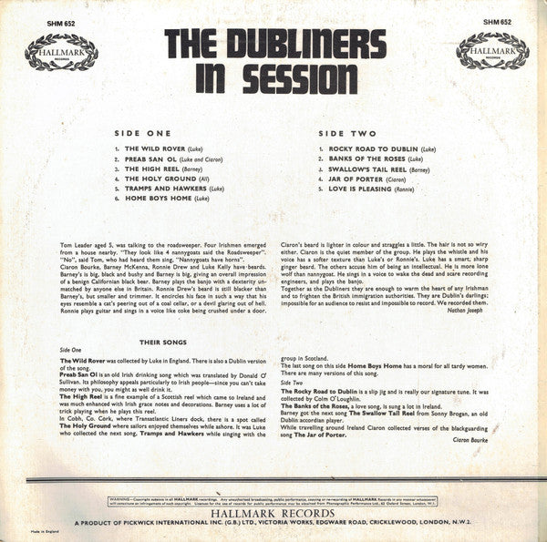 Dubliners - In Session (LP) 50040