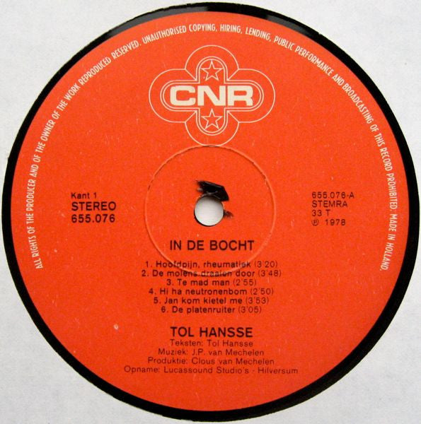 Tol Hansse - In de bocht (LP) 48762 Vinyl LP JUKEBOXSINGLES.NL   