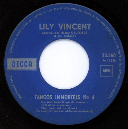 Lily Vincent – Tangos Immortels Volume 2 N°3 / Tangos Immortels N°4 15427