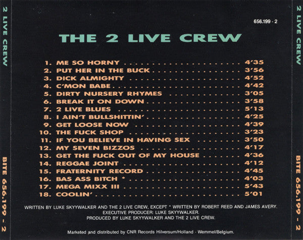 2 Live Crew - As Nasty As They Wanna Be (CD) 70869 Compact Disc Goede Staat