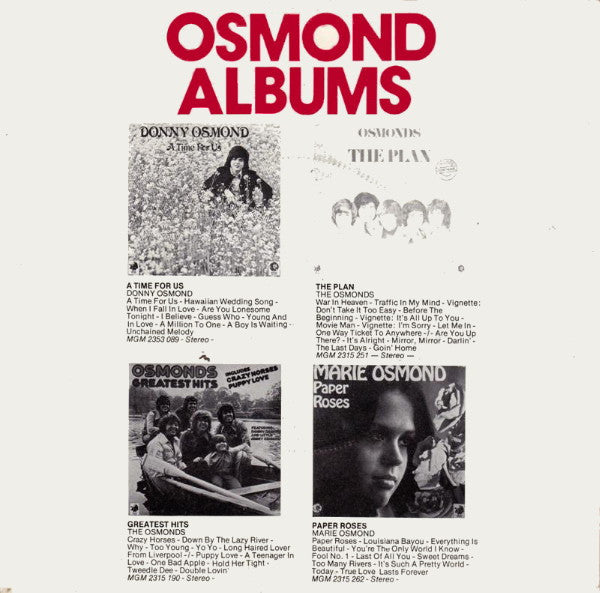Donny Osmond - Hawaiian Wedding Song 33667 Vinyl Singles Vinyl Zeer Goed / Hoesje Goed "VINYLSINGLES.NL"