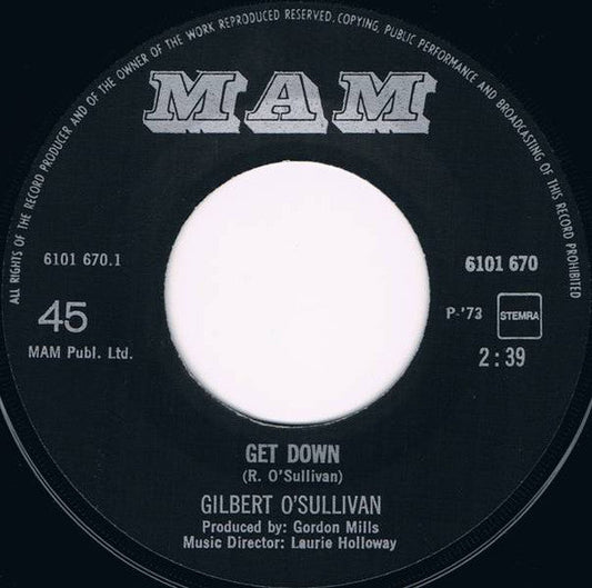 Gilbert O'Sullivan - Get Down 39307