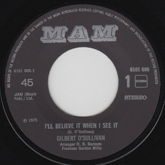 Gilbert O'Sullivan – Ich glaube es erst, wenn ich es sehe 39306