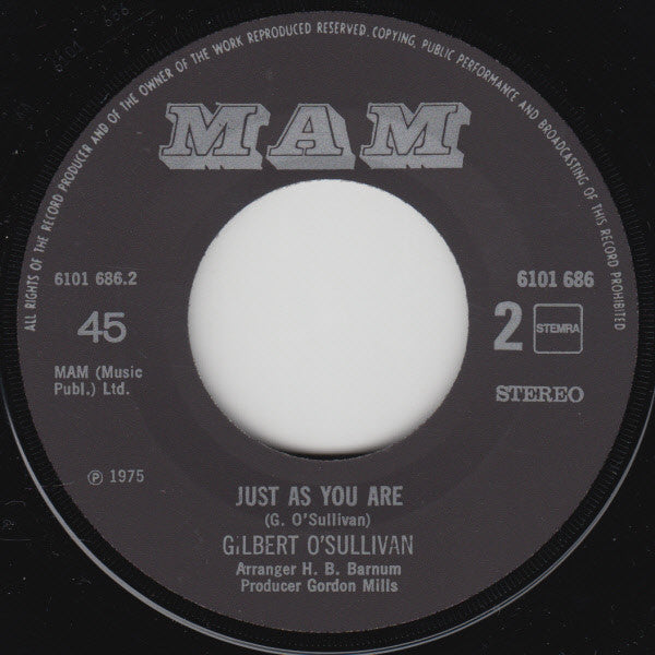 Gilbert O'Sullivan - I'll Believe It When I See It 41820 Vinyl Singles Vinyl Goed / Hoes Generic