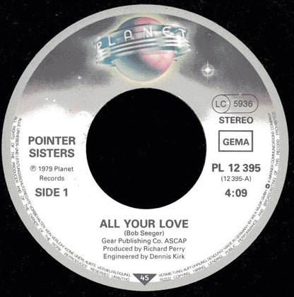 Pointer Sisters - All Your Love 41595 Vinyl Singles Toevoegen Vinyl Goed / Hoes Generic