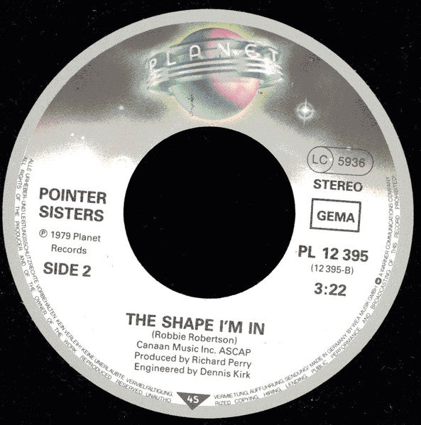 Pointer Sisters - All Your Love 41595 Vinyl Singles Toevoegen Vinyl Goed / Hoes Generic