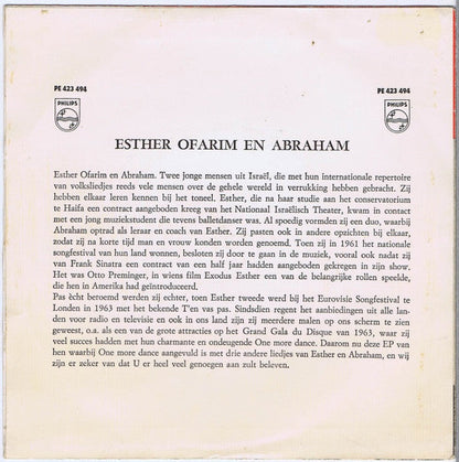 Esther & Abi Ofarim - One More Dance 43552 Vinyl Singles Vinyl Zeer Goed / Hoesje Goed "VINYLSINGLES.NL"