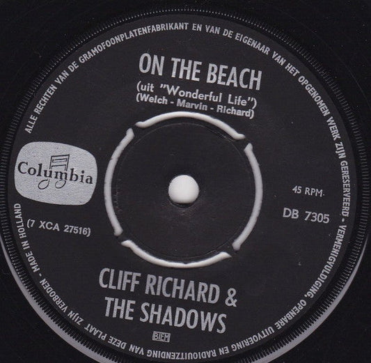 Cliff Richard & The Shadows - On The Beach 40589 Vinyl Singles Vinyl Goed / Hoes Generic