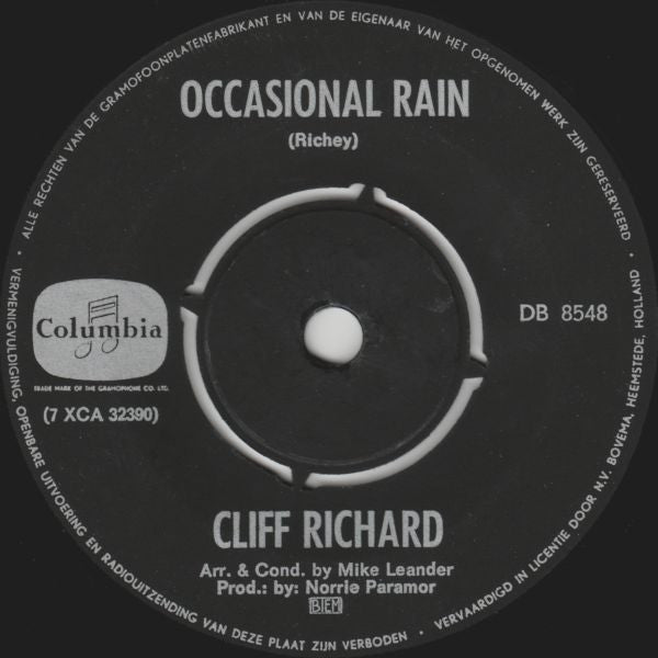 Cliff Richard - Good Times (Better Times) Vinyl Singles Vinyl Zeer Goed / Hoesje Generic "VINYLSINGLES.NL"