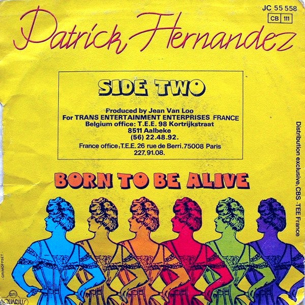 Patrick Hernandez - Born To Be Alive 42756 vinylsingle Vinyl Goed / Hoes Goed