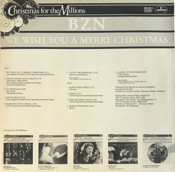 BZN - We Wish You A Merry Christmas (LP) 49410 Vinyl LP JUKEBOXSINGLES.NL   