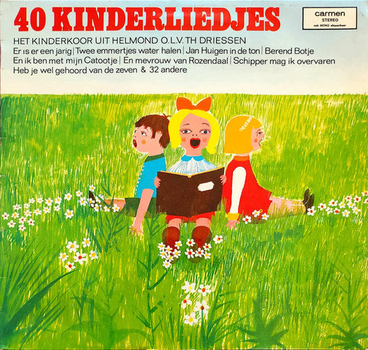 Kinderkoor Uit Helmond - 40 Kinderliedjes (LP) 40805 Vinyl LP JUKEBOXSINGLES.NL   