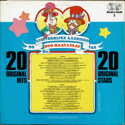 Various - 20 Original Hits / 20 Original Stars (LP) 44620 Vinyl LP JUKEBOXSINGLES.NL   