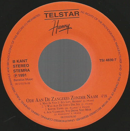 Hanny - Elke Vrouw Vinyl Singles Vinyl Zeer Goed / Hoesje Goed "VINYLSINGLES.NL"