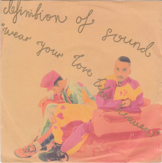 Definition Of Sound - Wear Your Love Like Heaven 20229 Vinyl Singles Vinyl Zeer Goed / Hoesje Goed "VINYLSINGLES.NL"