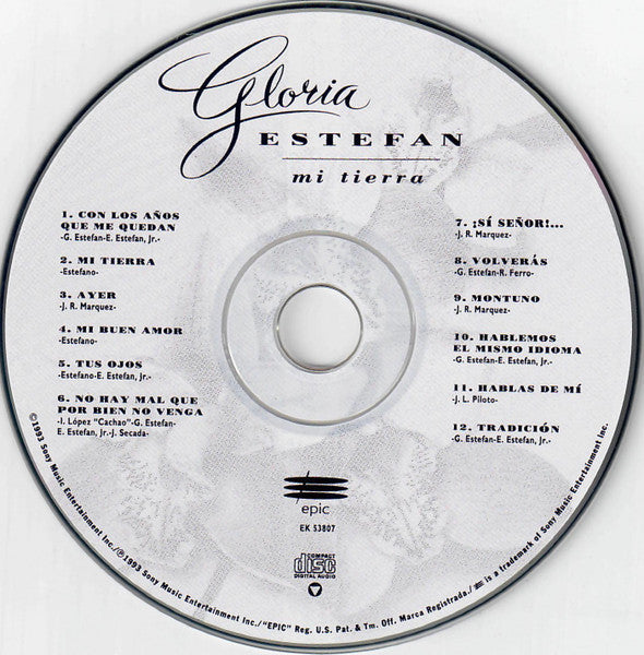 Gloria Estefan - Mi Tierra (CD) 70878 Compact Disc Goede Staat