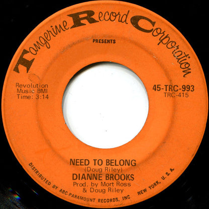 Dianne Brooks - Walking On My Mind Vinyl Singles Vinyl Zeer Goed / Hoesje Goed "VINYLSINGLES.NL"