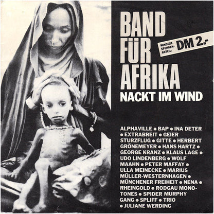 Band Für Afrika - Nackt Im Wind 40964 Vinyl Singles Vinyl Zeer Goed / Hoesje Goed "VINYLSINGLES.NL"
