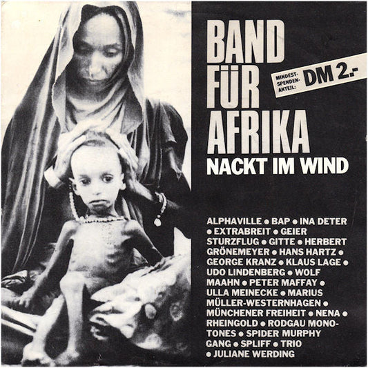 Band Für Afrika - Nackt Im Wind 40964 Vinyl Singles Vinyl Zeer Goed / Hoesje Goed "VINYLSINGLES.NL"