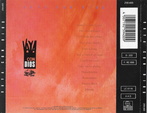 Vaya Con Dios - Vaya Con Dios (CD) 70500 Compact Disc Goede Staat