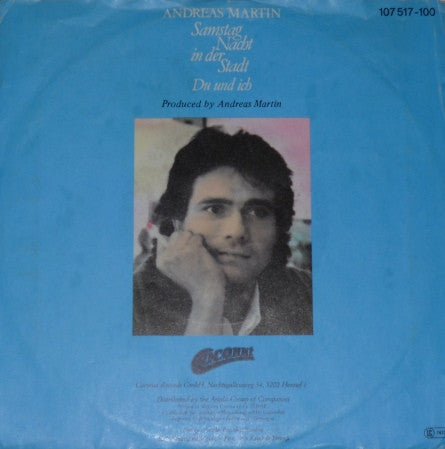Andreas Martin - Samstag Nacht In Der Stadt 40789 Vinyl Singles Vinyl Goed / Hoes Goed