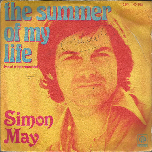 Simon May - The Summer Of My Life 40652 Vinyl Singles Vinyl Goed / Hoes Goed