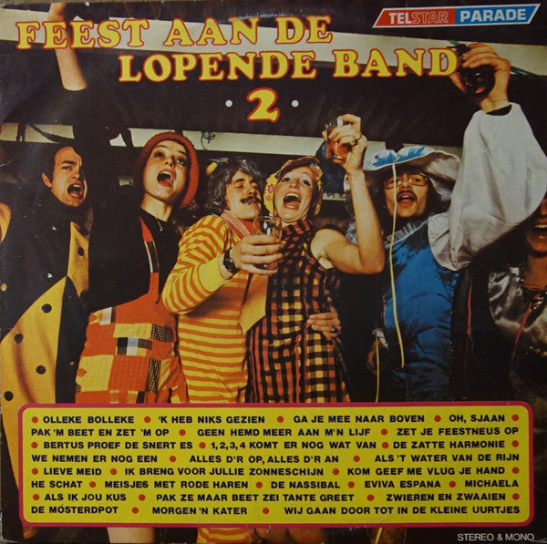 Heikrekels, Theo & Marjan ... - Feest Aan De Lopende Band 2 (LP) Vinyl LP Vinyl Zeer Goed / Hoesje Goed "VINYLSINGLES.NL"