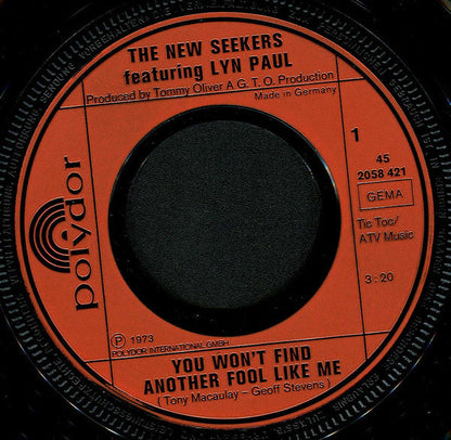 New Seekers - You Won't Find Another Fool Like Me 30287 Vinyl Singles Vinyl Goed / Hoes Goed