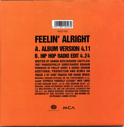 E.Y.C. - Feelin' Alright 40866 Vinyl Singles Vinyl Goed / Hoes Goed