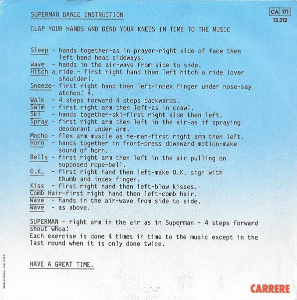 Black Lace - Superman 41390 Vinyl Singles Vinyl Goed / Hoes Goed